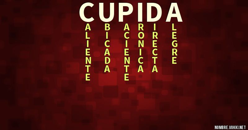 Qué significa cupida