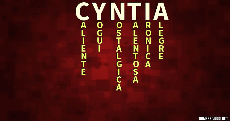 Acróstico cyntia