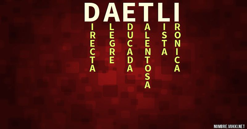 Acróstico daetli