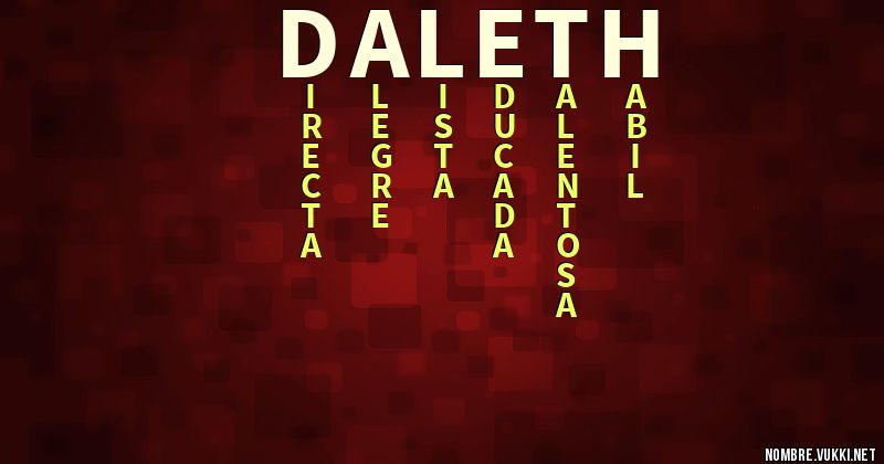 Acróstico daleth