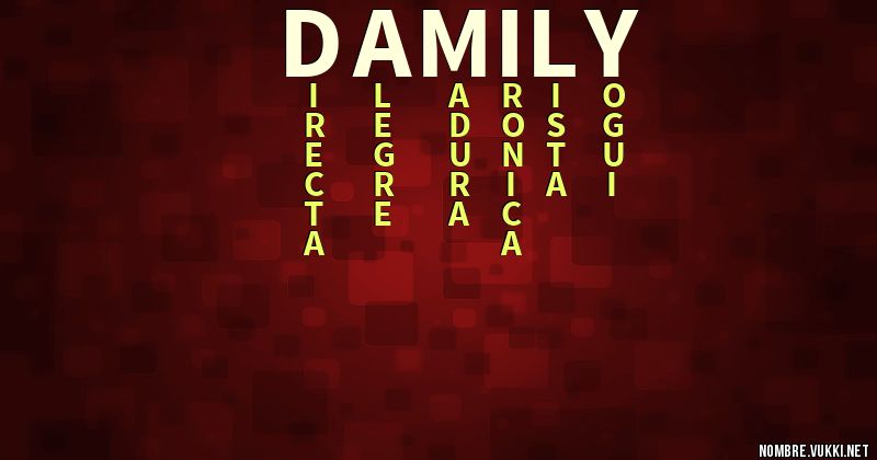 Acróstico damily