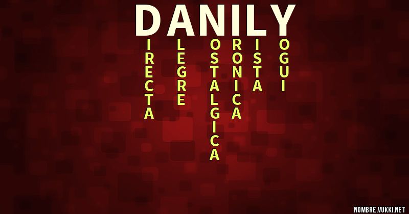 Acróstico danily