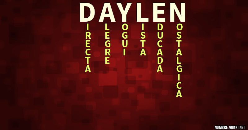 Acróstico daylen