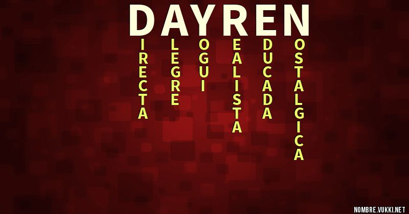 Acróstico dayren