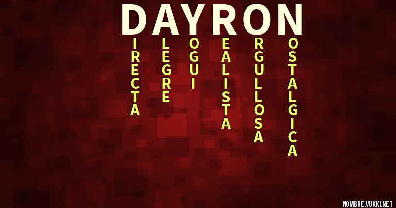 Acróstico dayron