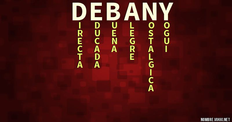 Acróstico debany