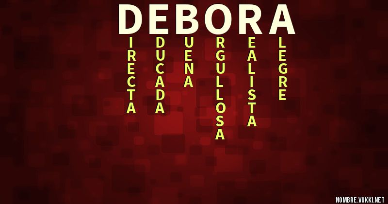 Acróstico debora