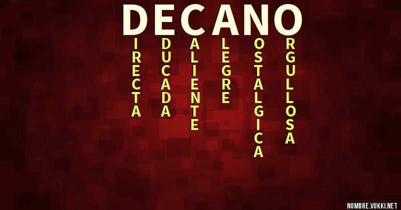 Acróstico decano