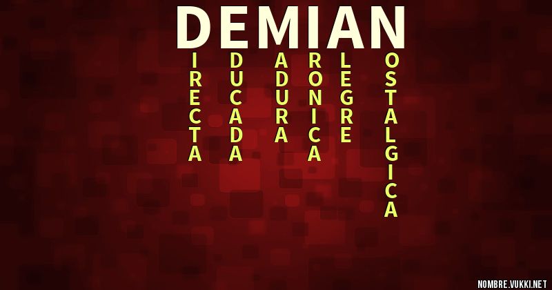 Acróstico demian