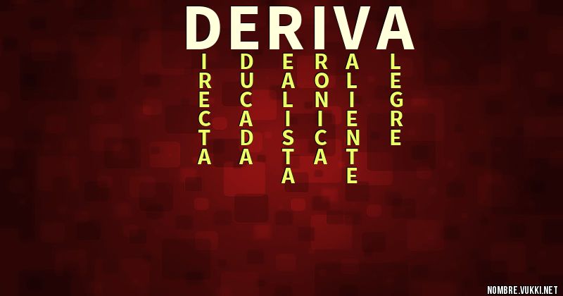 Acróstico deriva
