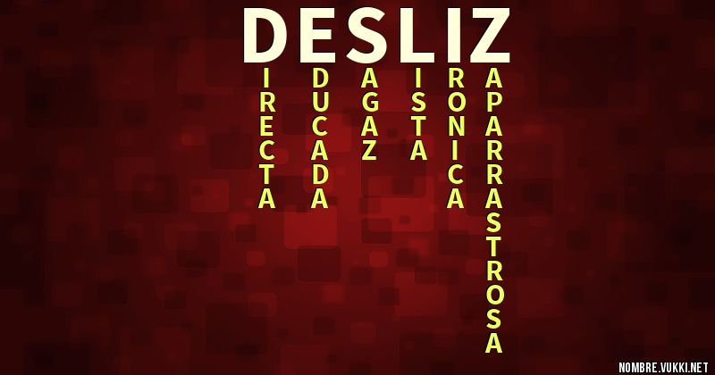 Acróstico desliz