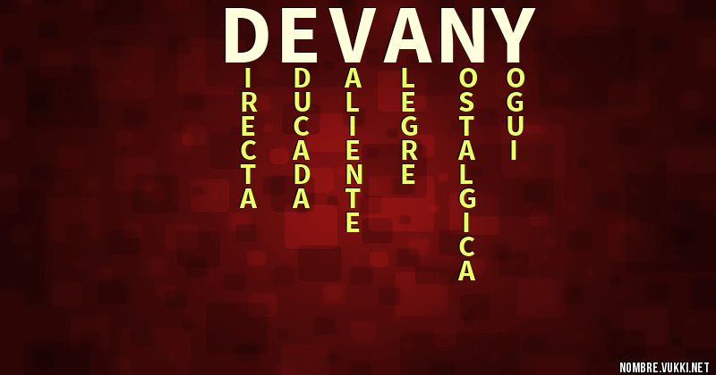 Acróstico devany