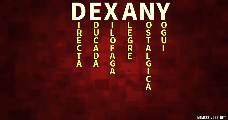 Acróstico dexany