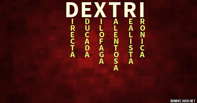 Acróstico dextri