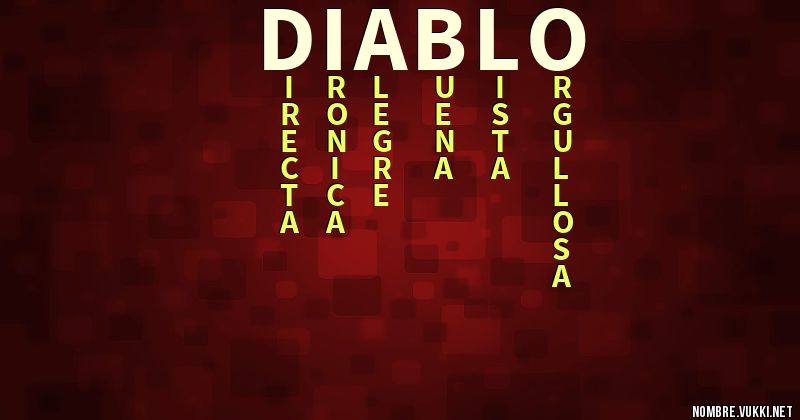 Acróstico diablo