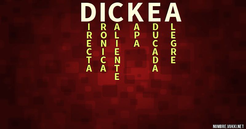 Acróstico dickea