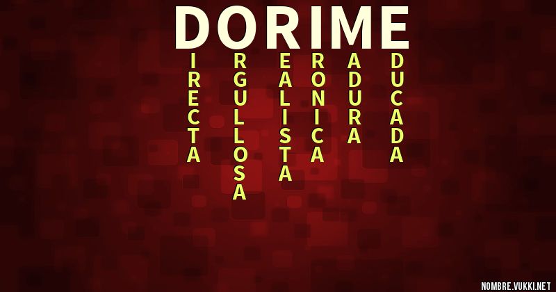 Acróstico dorime