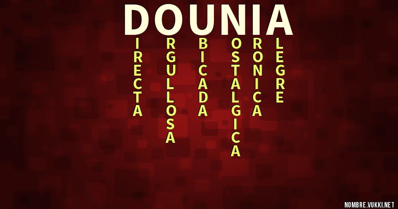 Acróstico dounia