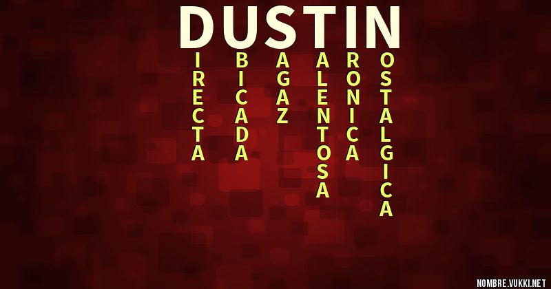 Acróstico dustin