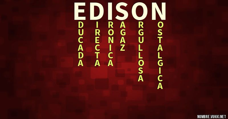 Acróstico edison