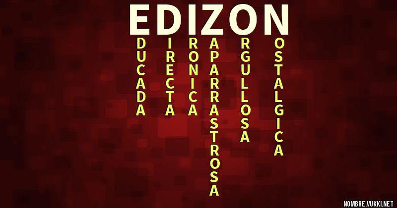 Acróstico edizon