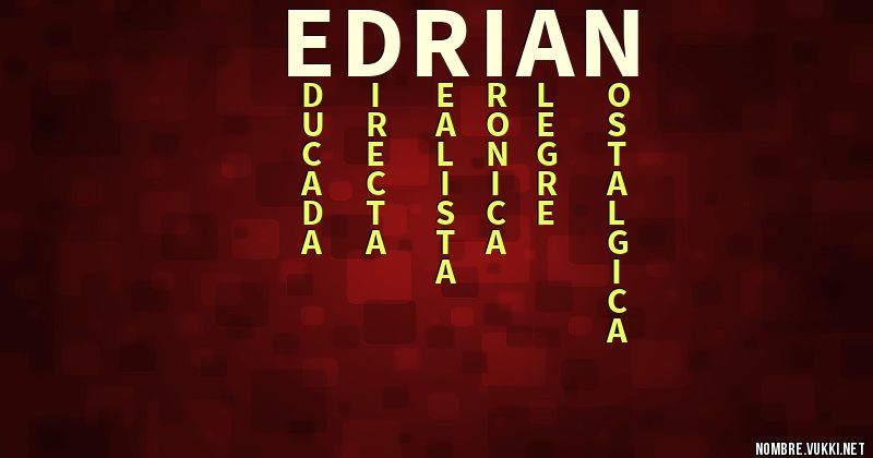 Acróstico edrian