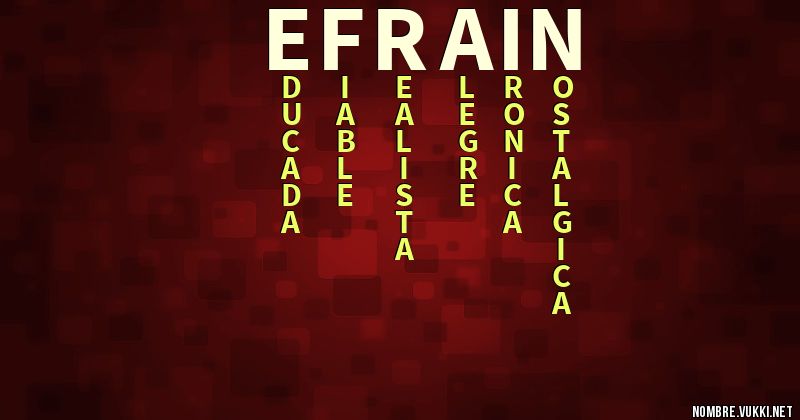 Acróstico efraín
