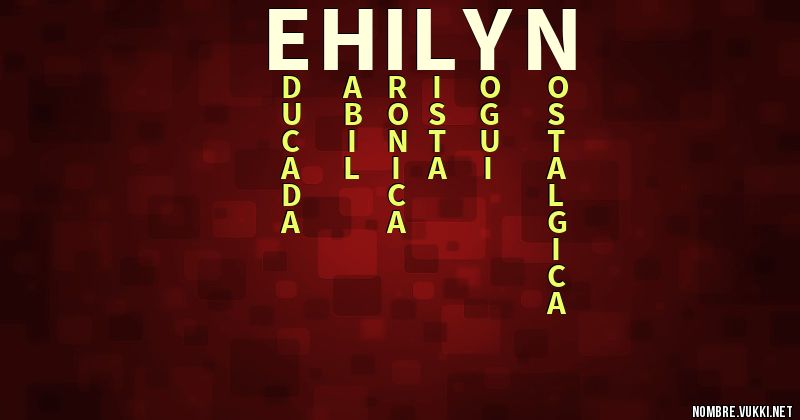 Acróstico ehilyn