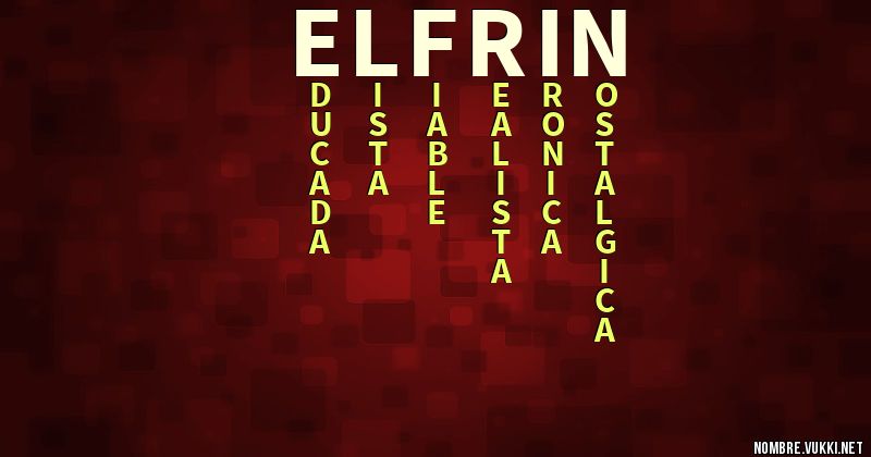 Acróstico elfrin