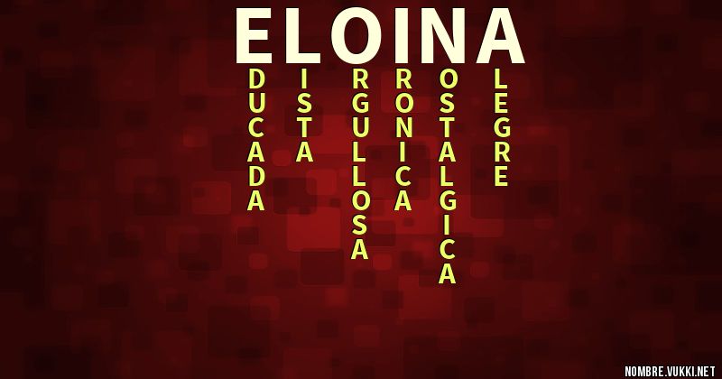 Acróstico eloina