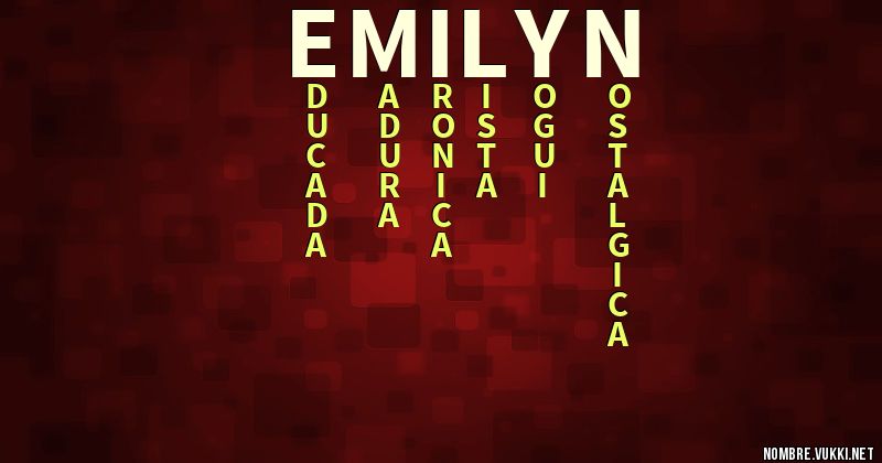 Acróstico emilyn