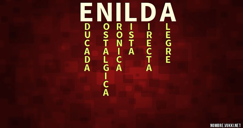 Acróstico enilda