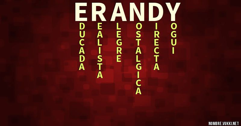 Acróstico erandy