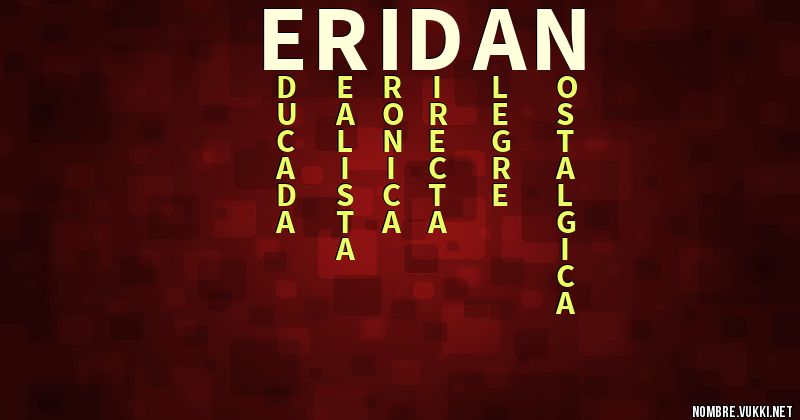 Acróstico eridan