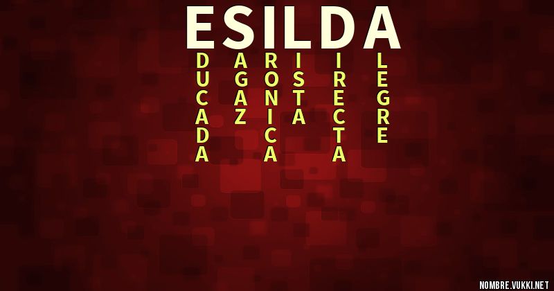 Acróstico esilda