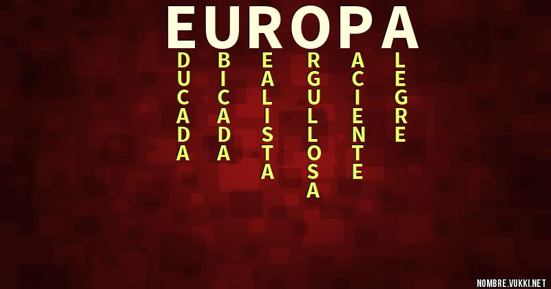 Acróstico europa