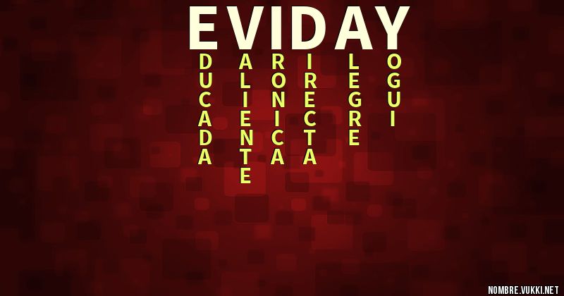 Acróstico eviday