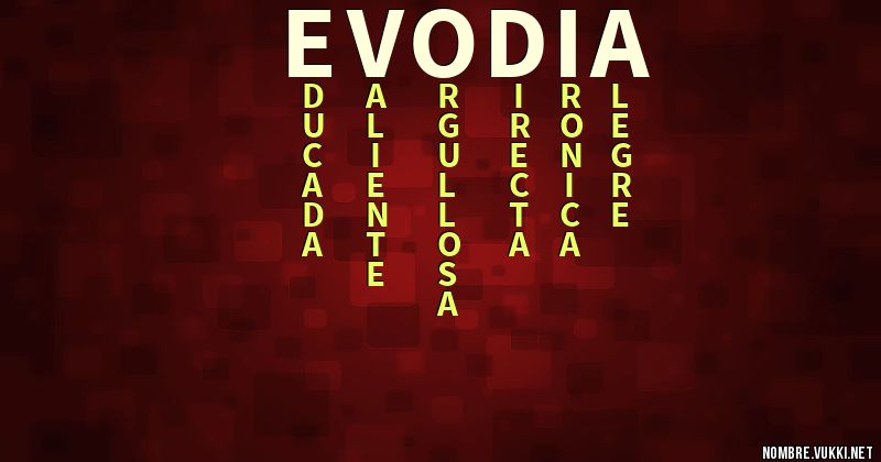Acróstico evodia