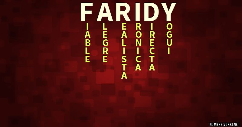 Acróstico faridy