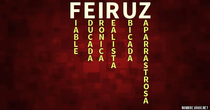 Acróstico feiruz