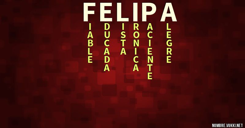 Acróstico felipa