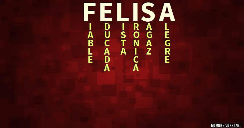 Acróstico felisa