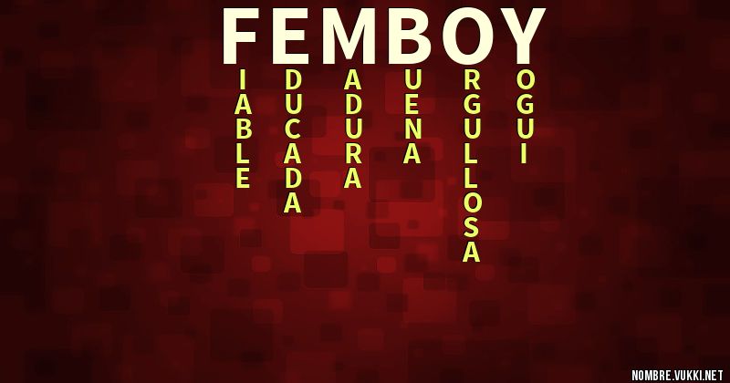 Acróstico femboy