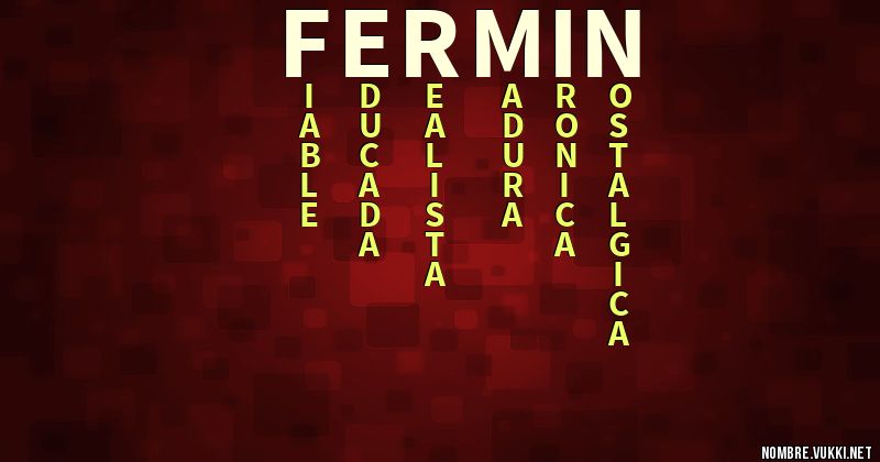 Acróstico fermín