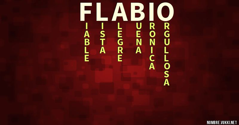 Acróstico flabio