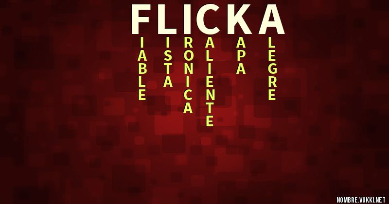 Acróstico flicka