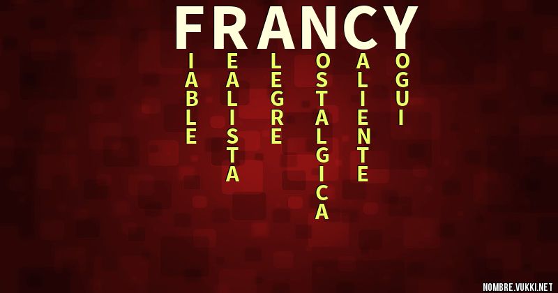 Acróstico francy