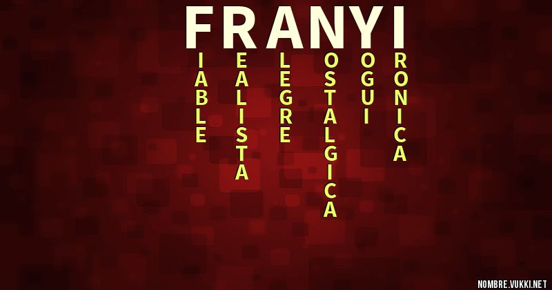 Acróstico franyi