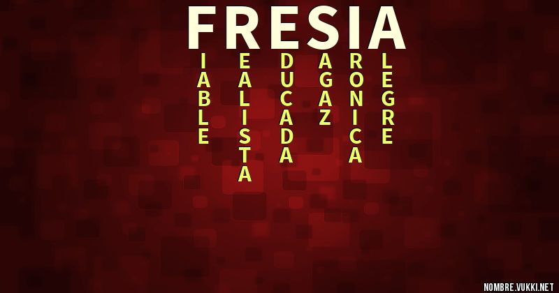 Acróstico fresia