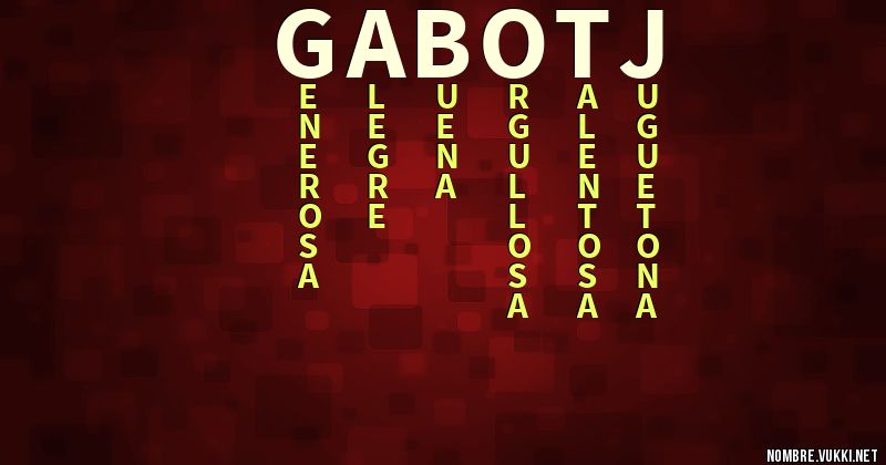 Acróstico gabo tj